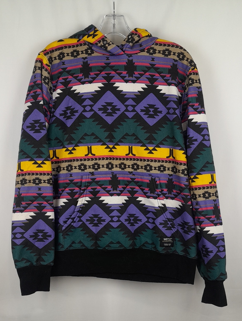 Wesc Unisex Mike Blanket Pullover Patterned Hoodie